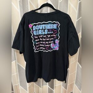 Jerzees Black Southern Girls Tee